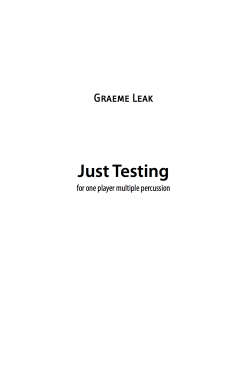 Alternative view of Just Testing